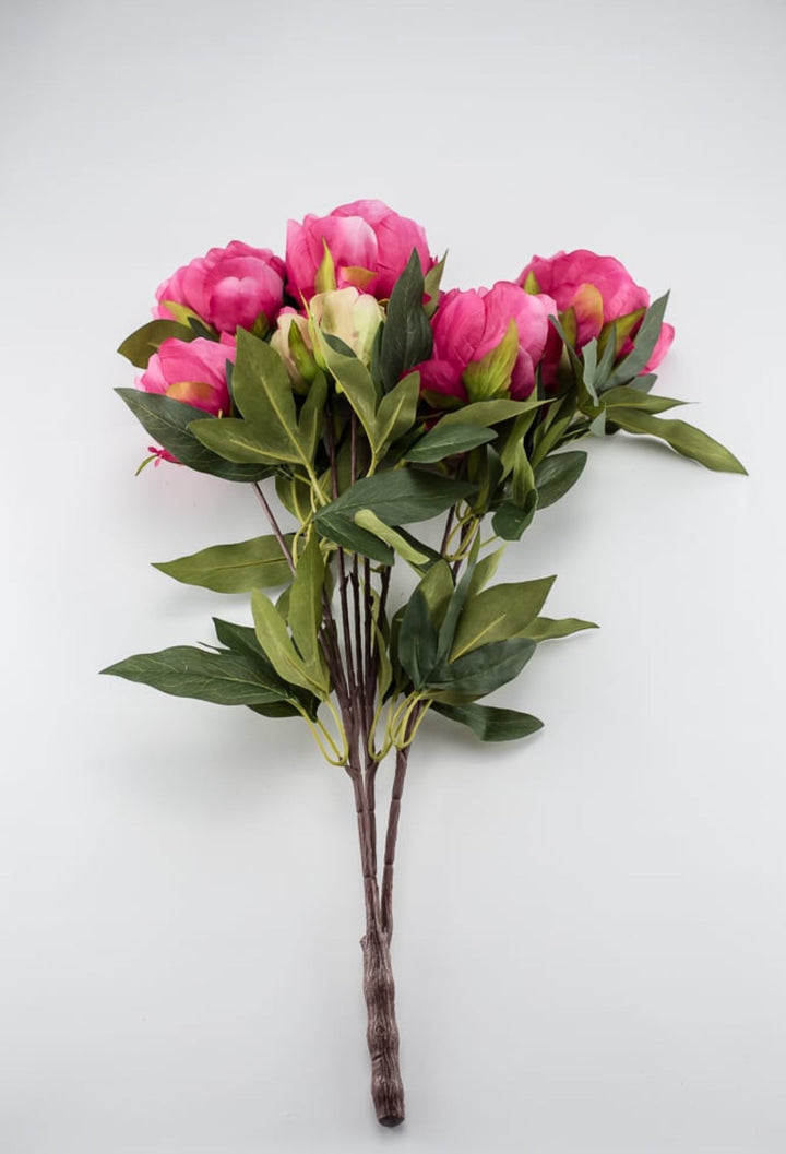 Pink Peony artificial flower bush - Greenery Marketartificial flowers25788