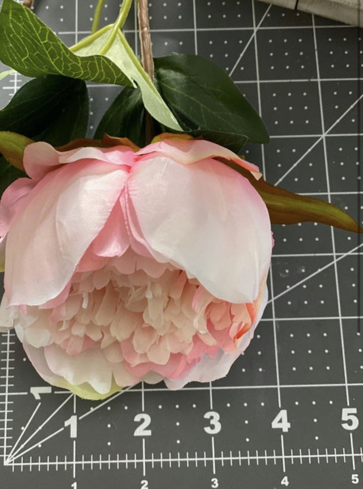Pink Peony artificial flower bush - Greenery Marketartificial flowers25788