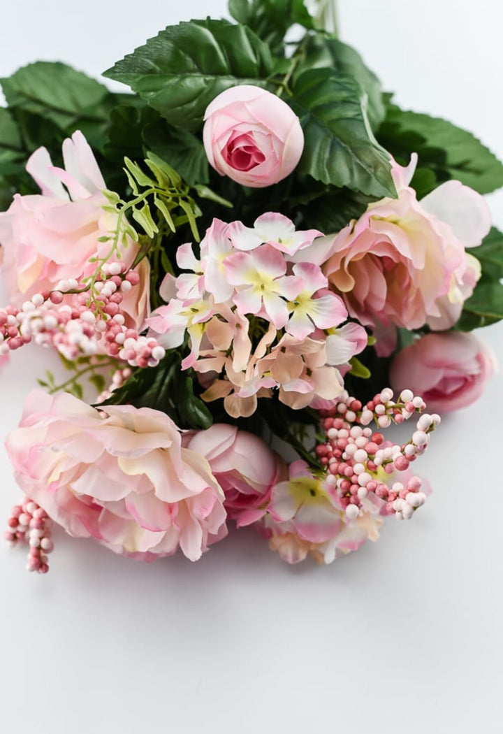 Pink Poppy hydrangea mixed bush - Greenery Market25859