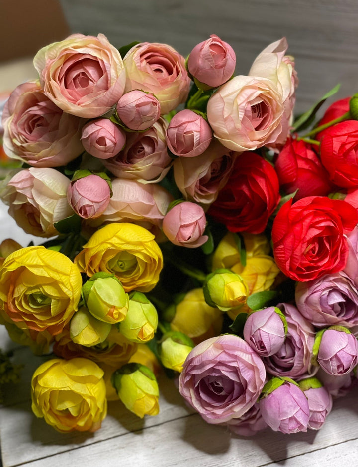 Red melon ranunculus bundle - Greenery Marketartificial flowers26032