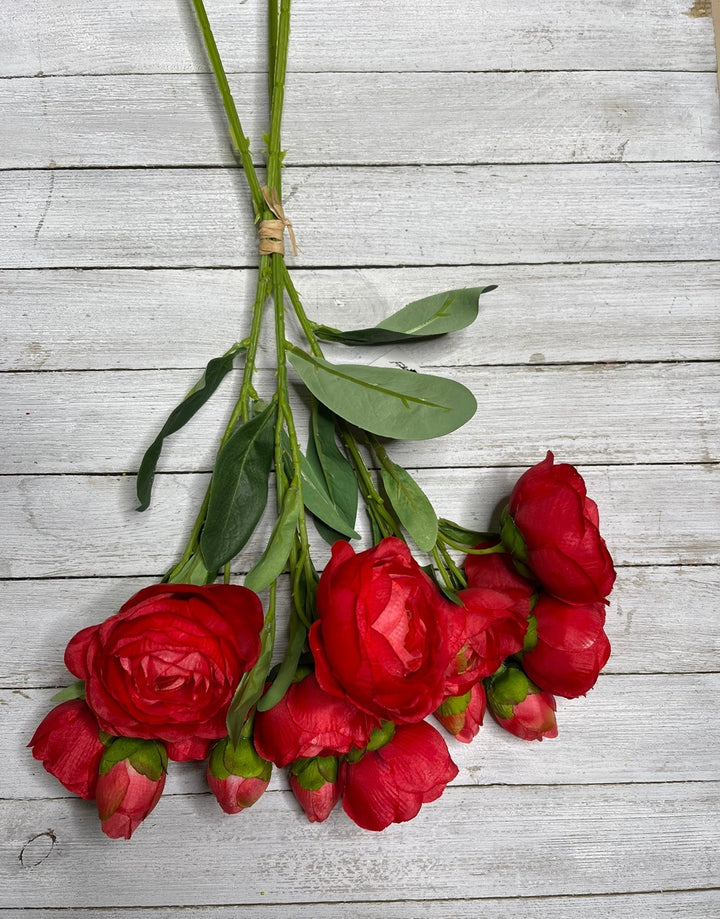 Red melon ranunculus bundle - Greenery Marketartificial flowers26032