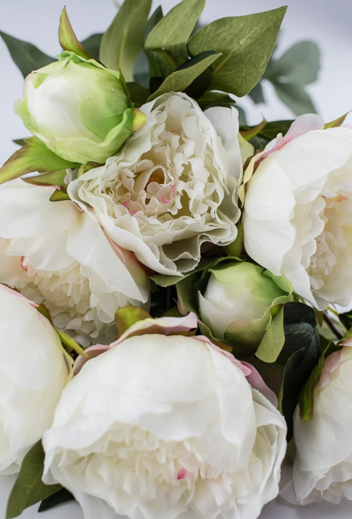 White peony bush, white wedding flowers - Greenery Marketartificial flowers25786