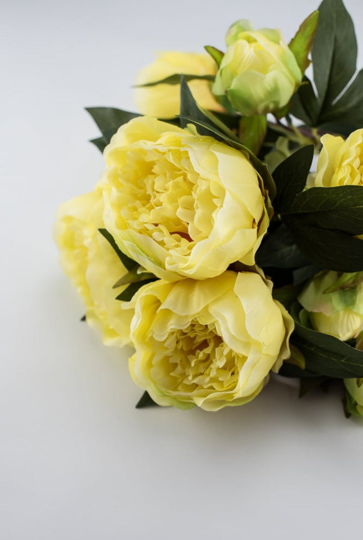 Yellow, garden peony bush - Greenery Marketartificial flowers27176