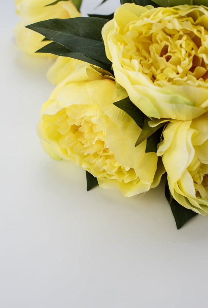Yellow, garden peony bush - Greenery Marketartificial flowers27176