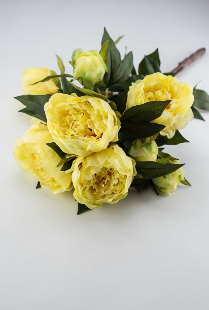 Yellow, garden peony bush - Greenery Marketartificial flowers27176