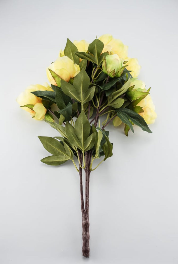 Yellow, garden peony bush - Greenery Marketartificial flowers27176