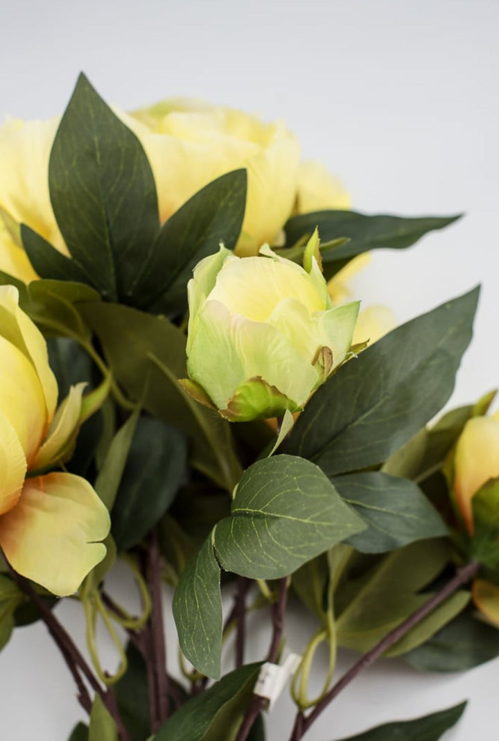 Yellow, garden peony bush - Greenery Marketartificial flowers27176