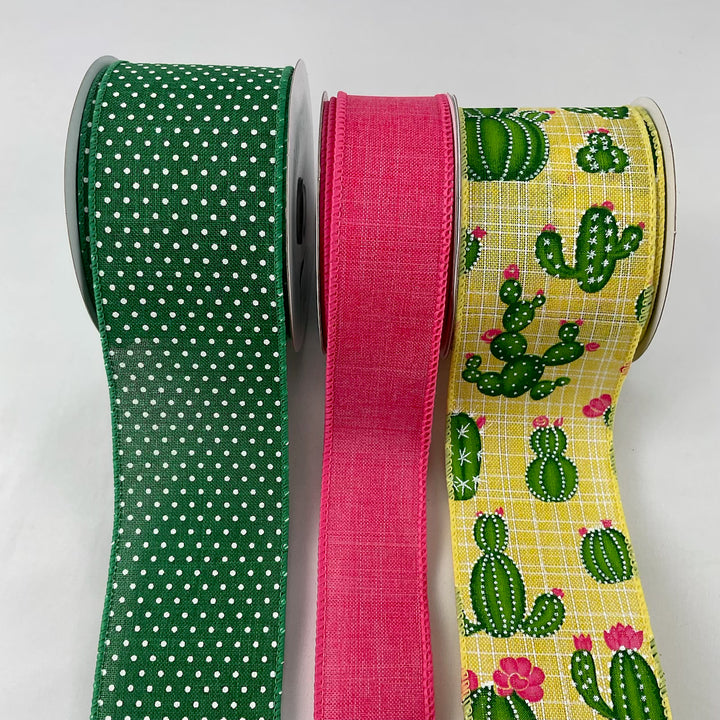 Cactus bow bundle x 3 ribbons