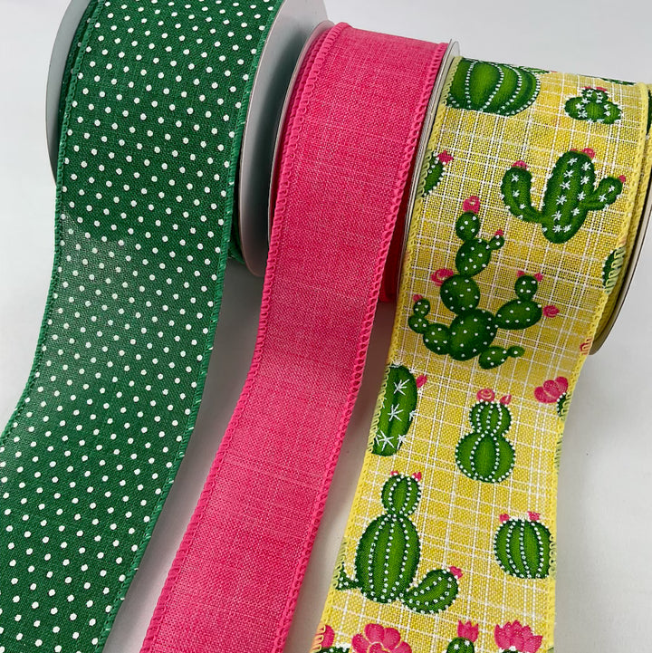 Cactus bow bundle x 3 ribbons