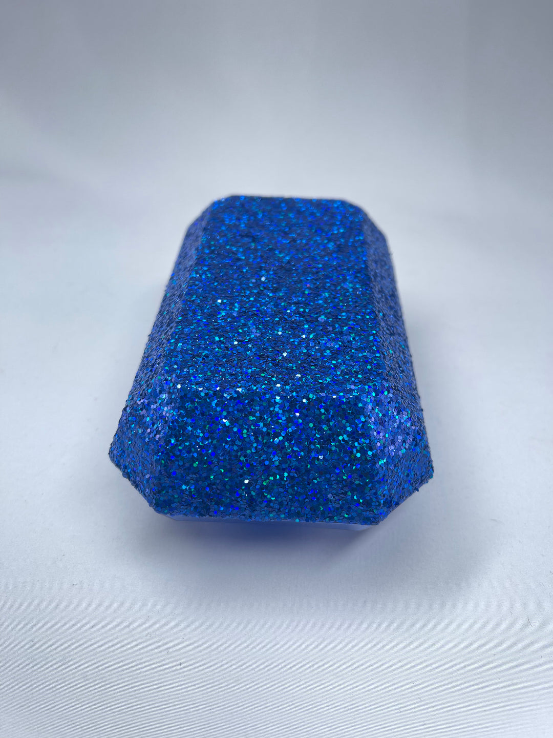 Laser glitter gem ornaments - royal blue