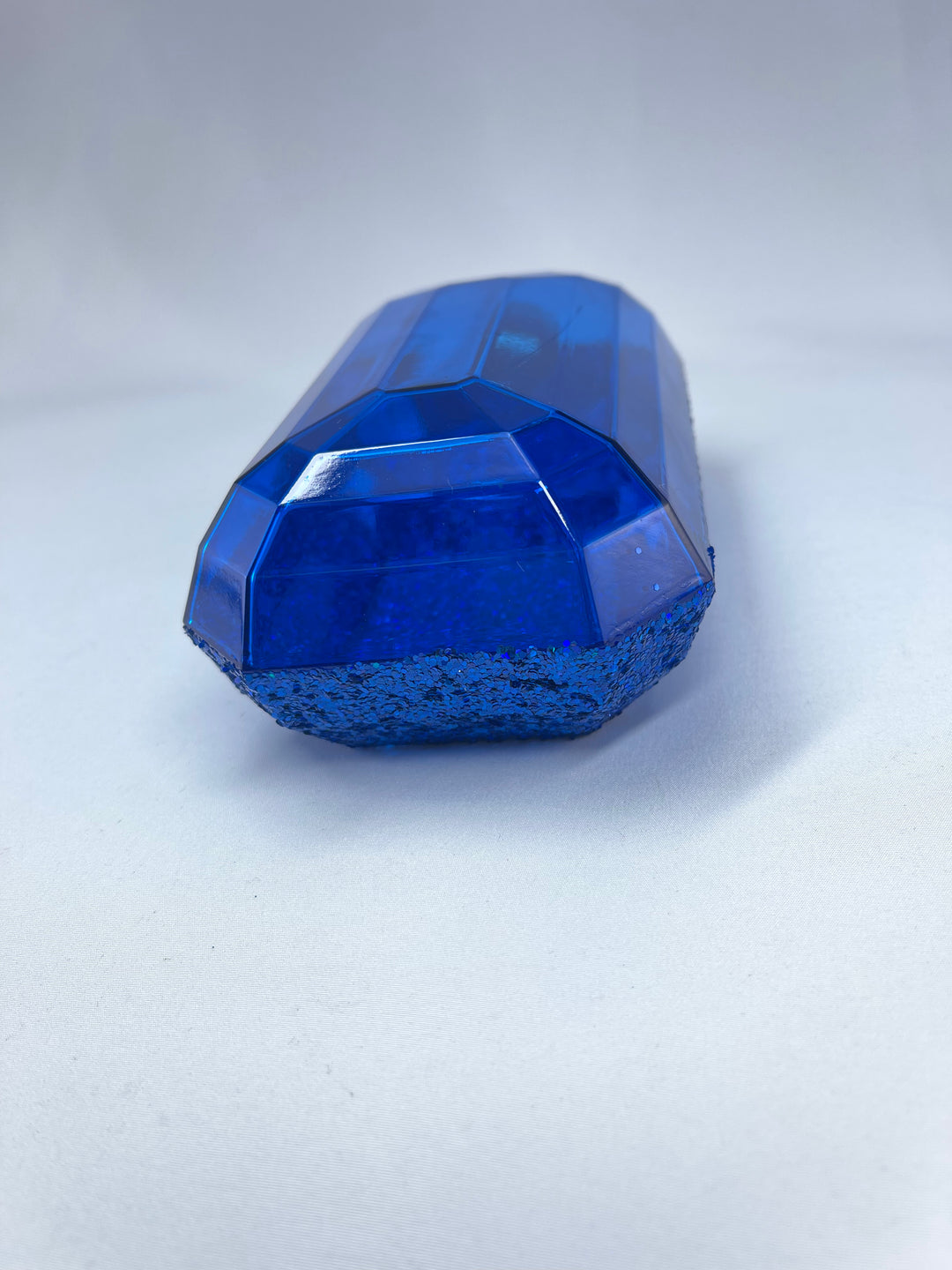 Laser glitter gem ornaments - royal blue