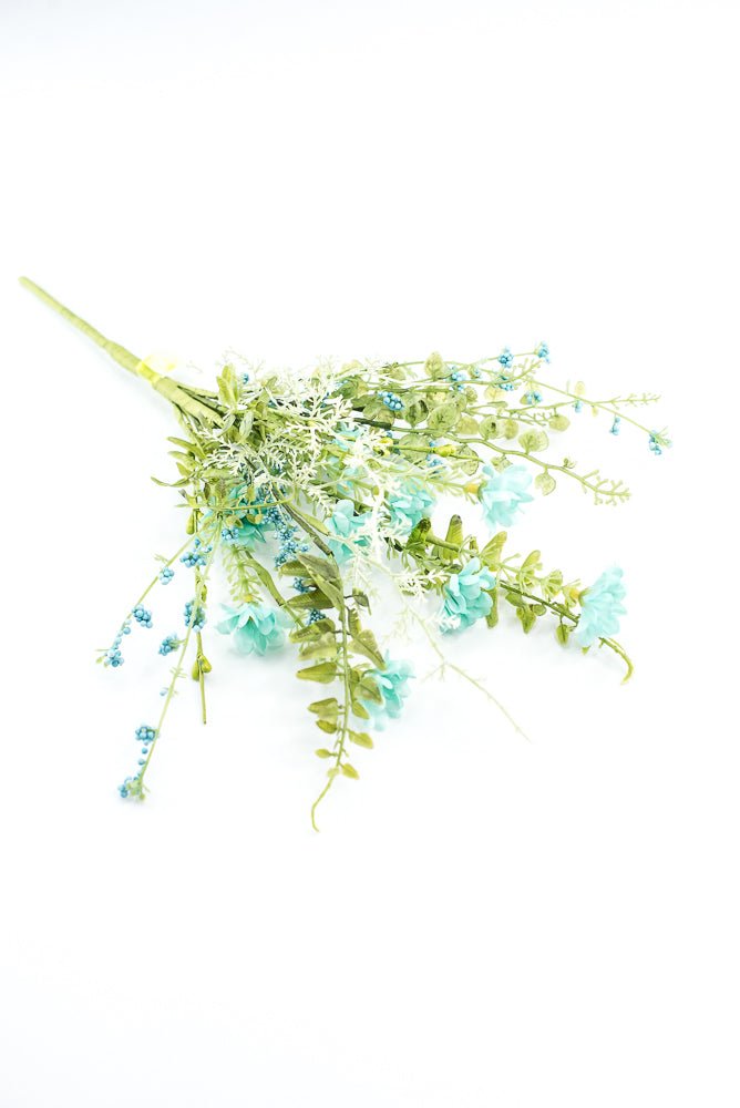 Aqua Blue Wild Flower Filler Pick - Greenery Market63736BL