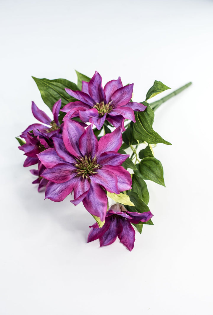 Artificial Clematis Flower Bush - Pink - Greenery MarketFBC326 - OC