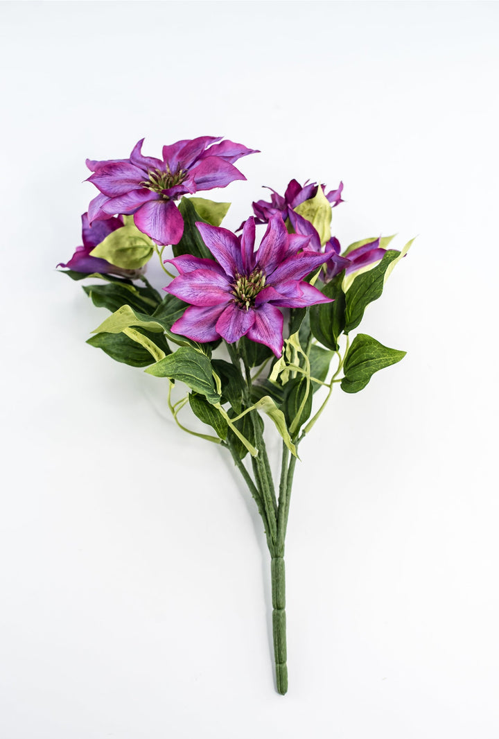 Artificial Clematis Flower Bush - Pink - Greenery MarketFBC326 - OC