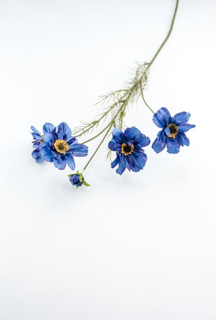 Artificial Cosmos flower spray - blue - Greenery Marketartificial flowers4118 - B