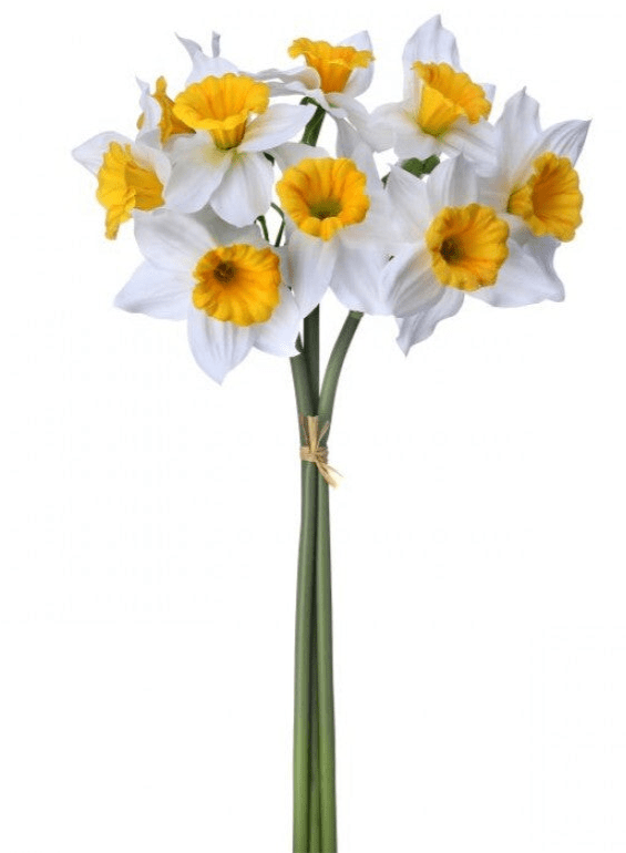 Artificial Daffodils Bundle - White Yellow - Greenery MarketArtificial FloraMTF24430 WHYE