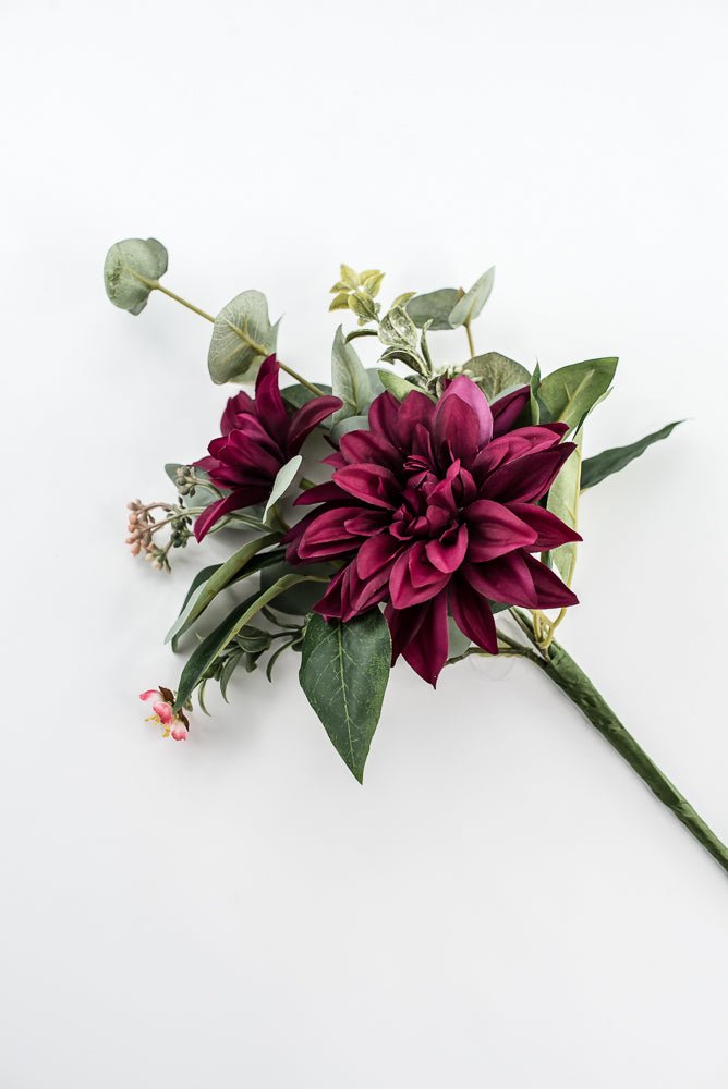 Artificial Dahlia Pick - Dark Red - Greenery Market84919 - BG