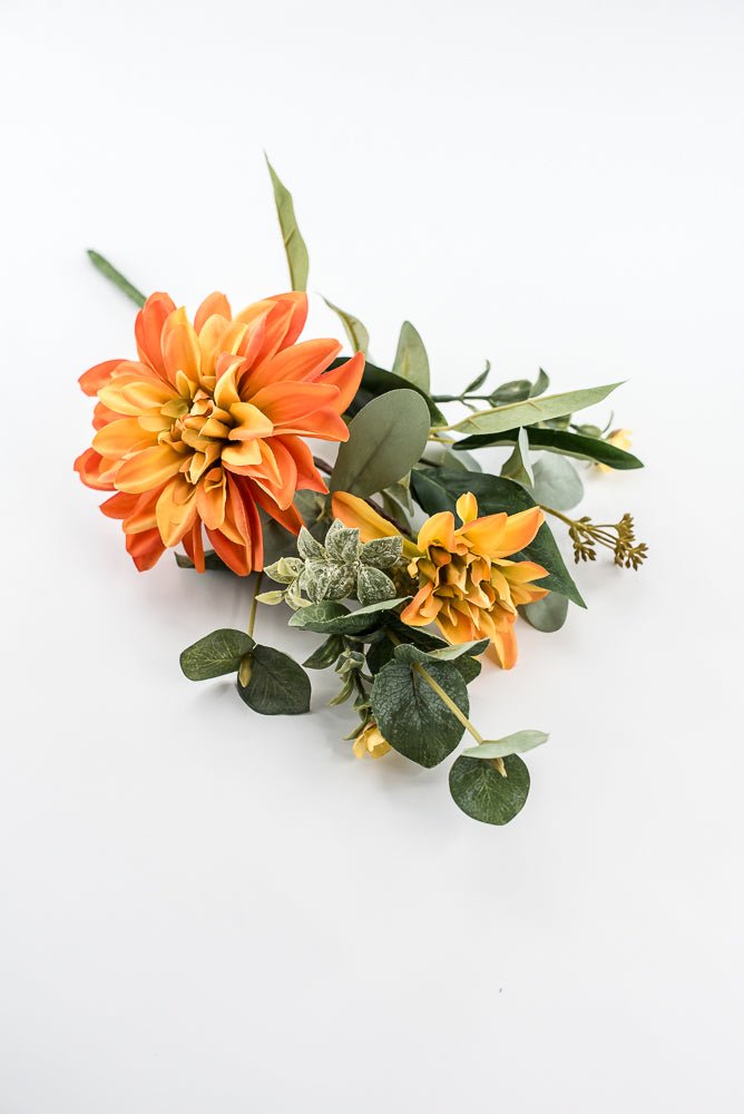 Artificial Dahlia Pick - Orange - Greenery Market84919 - OR