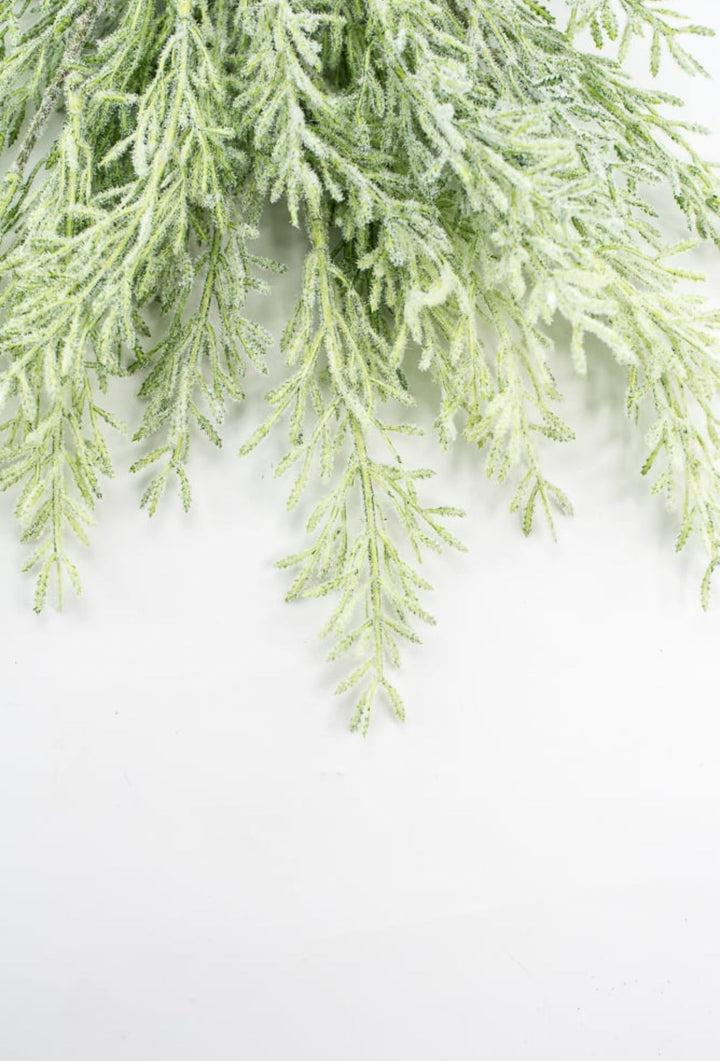 Artificial, flocked, greenery bundle - Greenery Market2310453fg