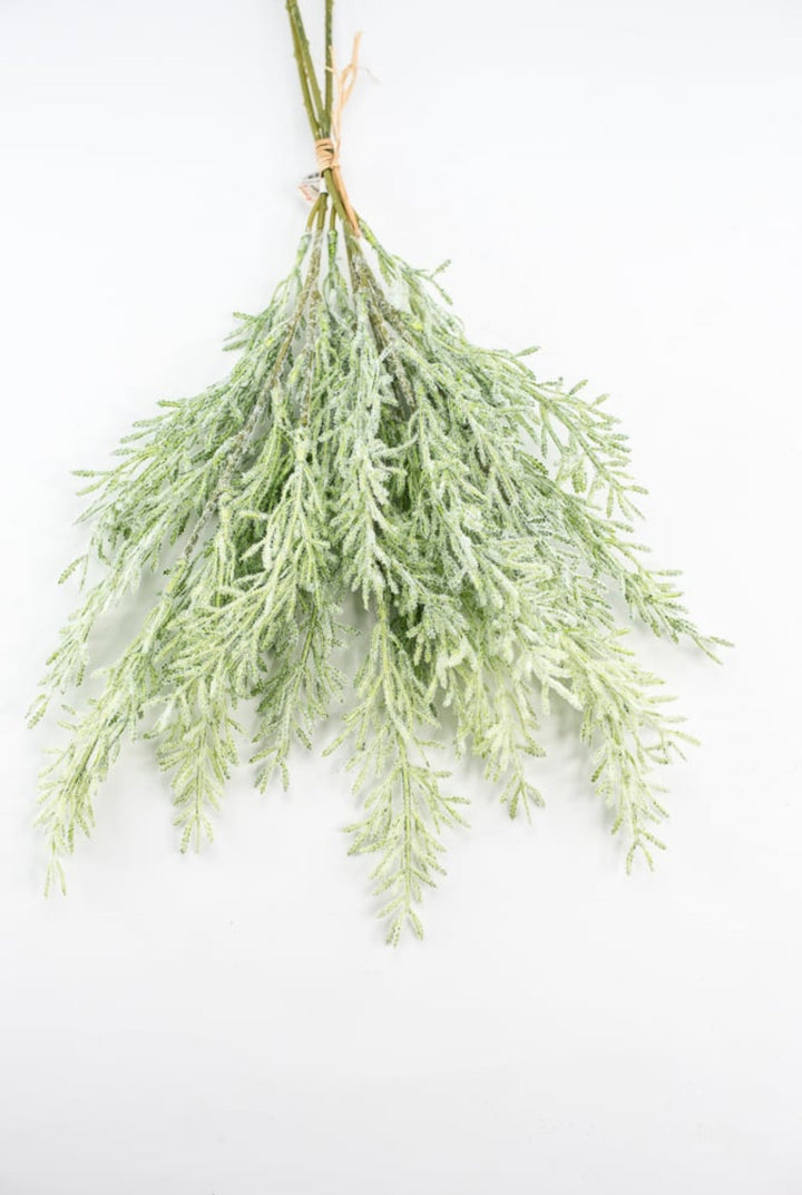 Artificial, flocked, greenery bundle - Greenery Market2310453fg