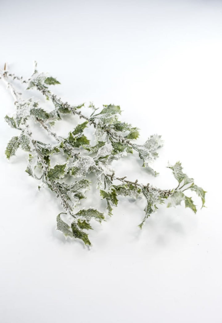 Artificial, frosted, holly greenery spray - Greenery Marketgreenery231826