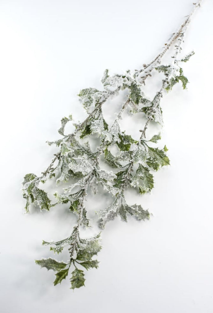 Artificial, frosted, holly greenery spray - Greenery Marketgreenery231826
