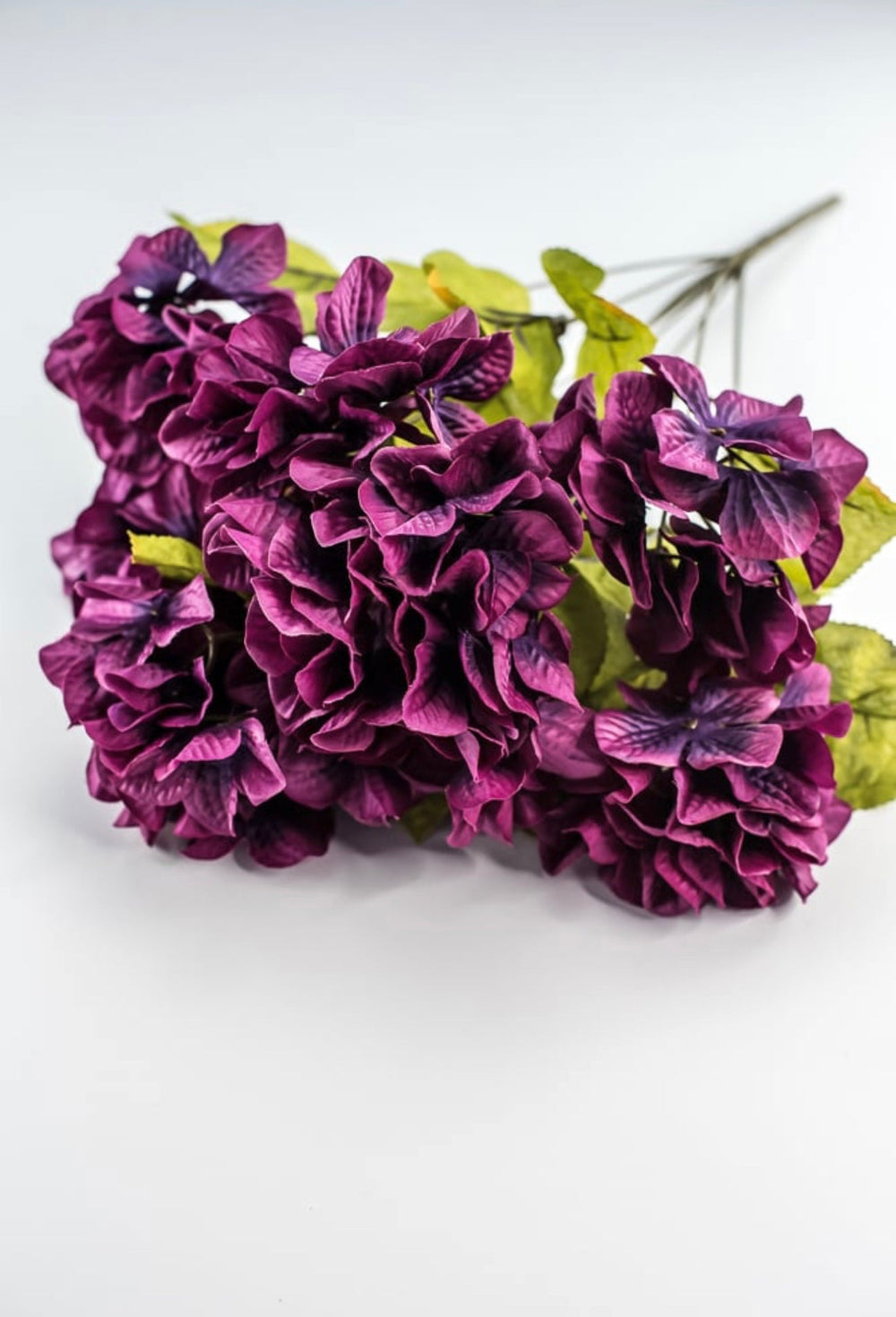 Artificial, Hydrangea bush - plum purple - Greenery Marketartificial flowers72303