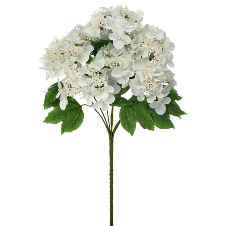 Artificial, Hydrangea Flower Bush - white - Greenery MarketMTF24412 WHT