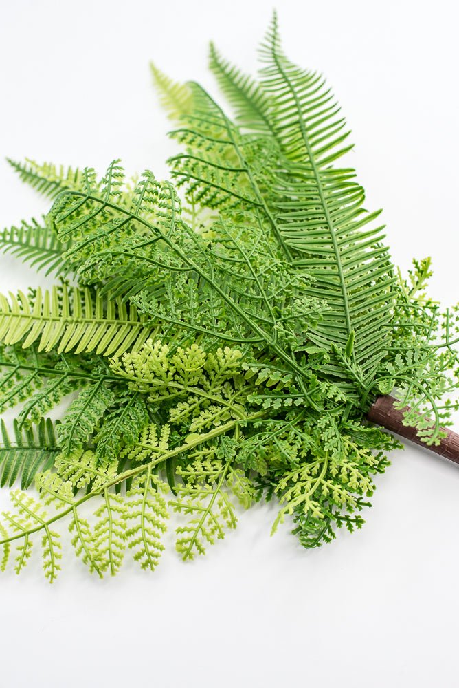 Artificial, mixed fern, natural touch bush - Greenery MarketMTF24397 TTGR
