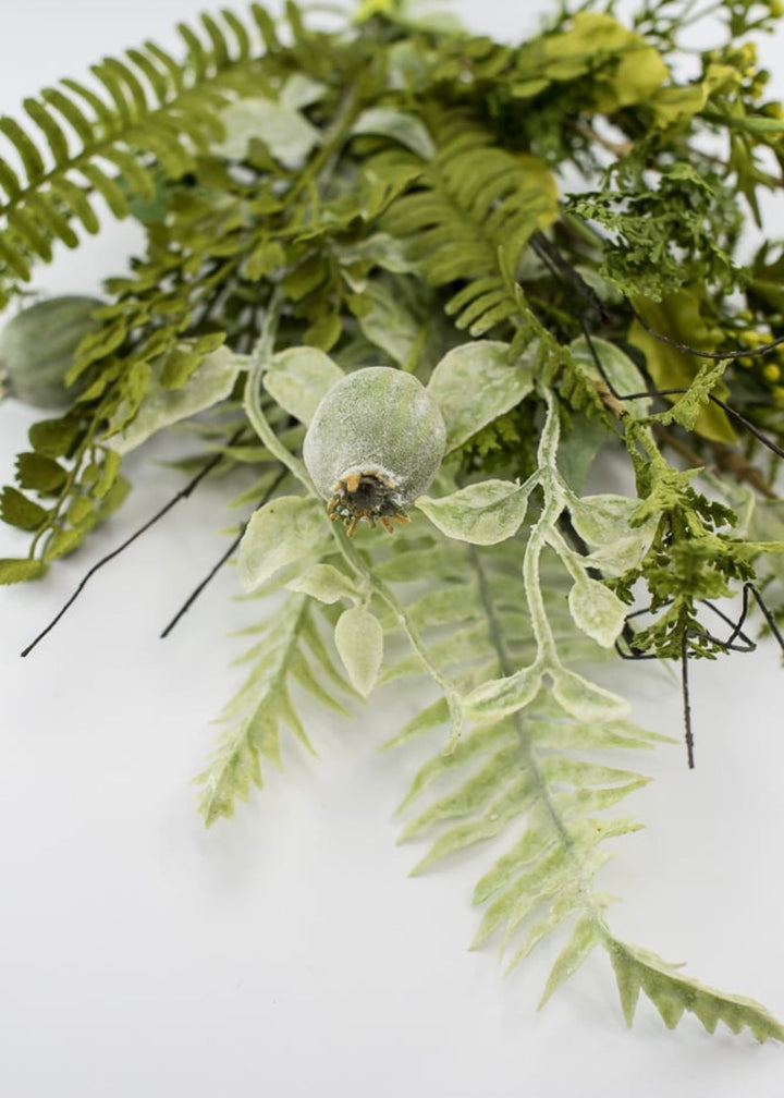 Artificial mixed greenery with pods bush - Greenery Marketgreenery62261BU24