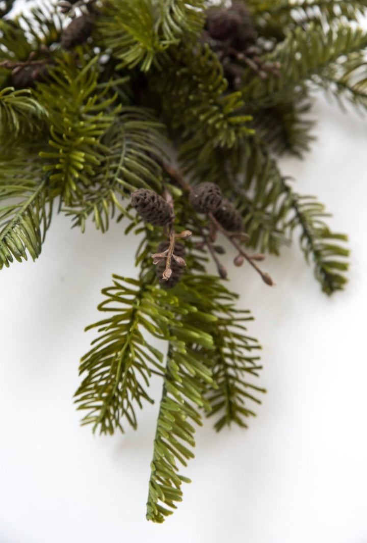 Artificial mixed pine and cone bush - Greenery MarketWinter and ChristmasX1589-g