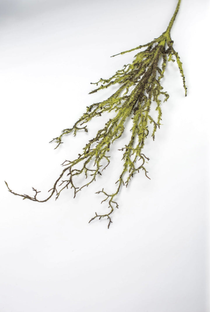 Artificial mossy twigs spray - 44” - Greenery MarketS1385 - BR