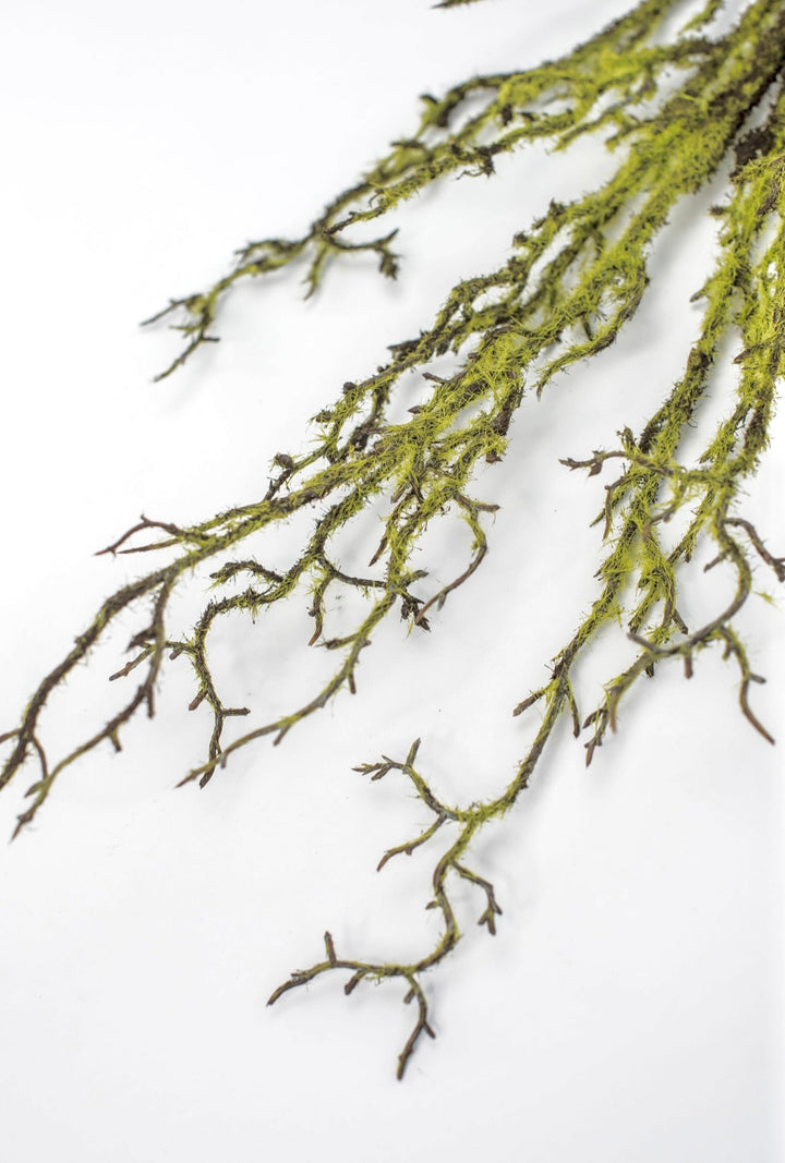 Artificial mossy twigs spray - 44” - Greenery MarketS1385 - BR