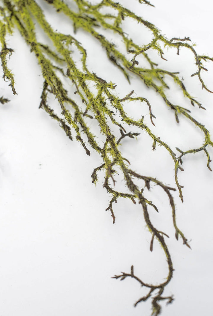 Artificial mossy twigs spray - 44” - Greenery MarketS1385 - BR
