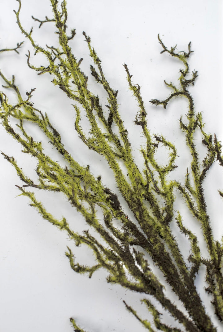 Artificial mossy twigs spray - 44” - Greenery MarketS1385 - BR