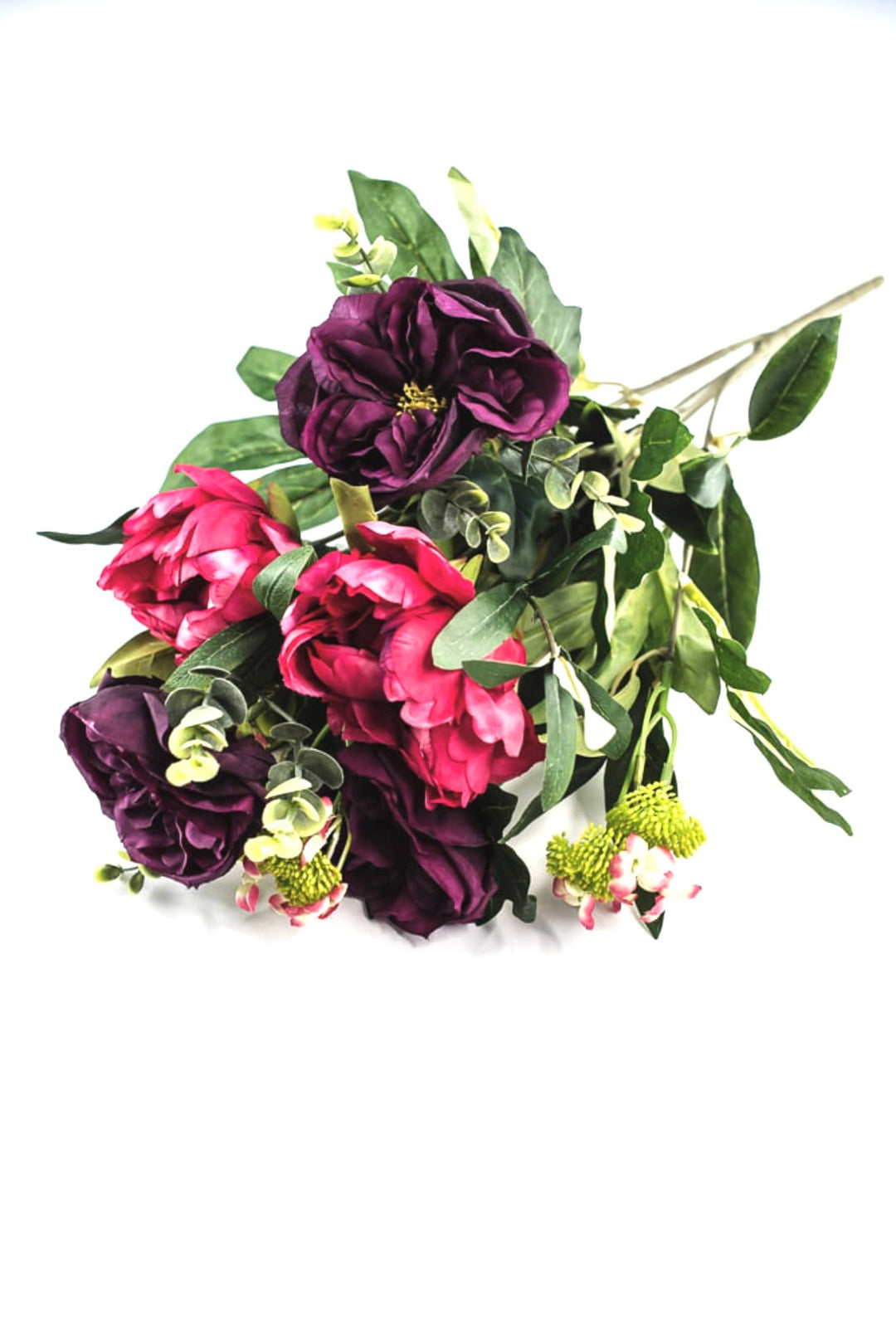 Artificial peony and sedum bush - Greenery Marketartificial flowers84153