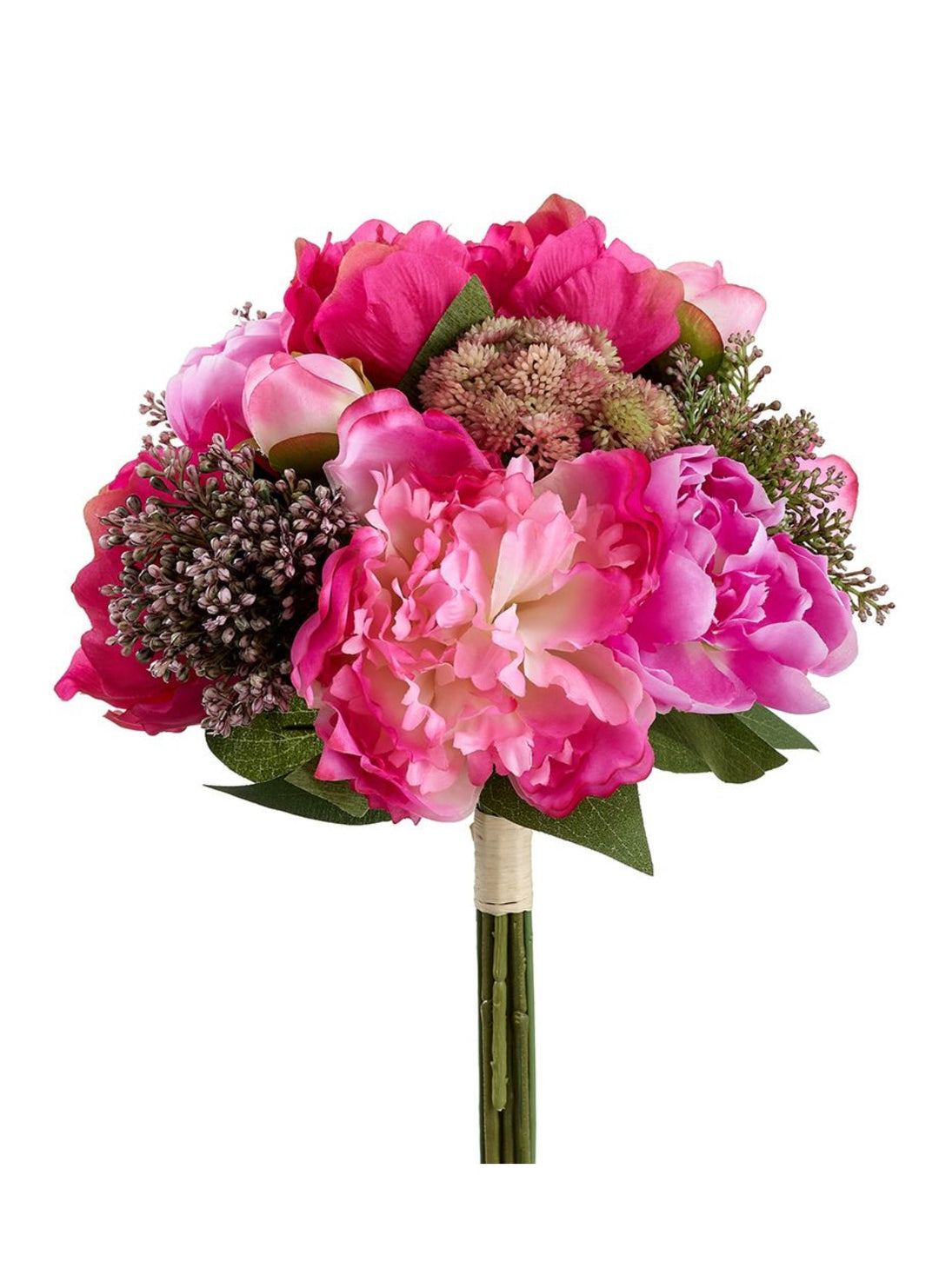 Artificial Peony And Sedum Flower Bundle - Pink - Greenery MarketFBP038 - BT/BB
