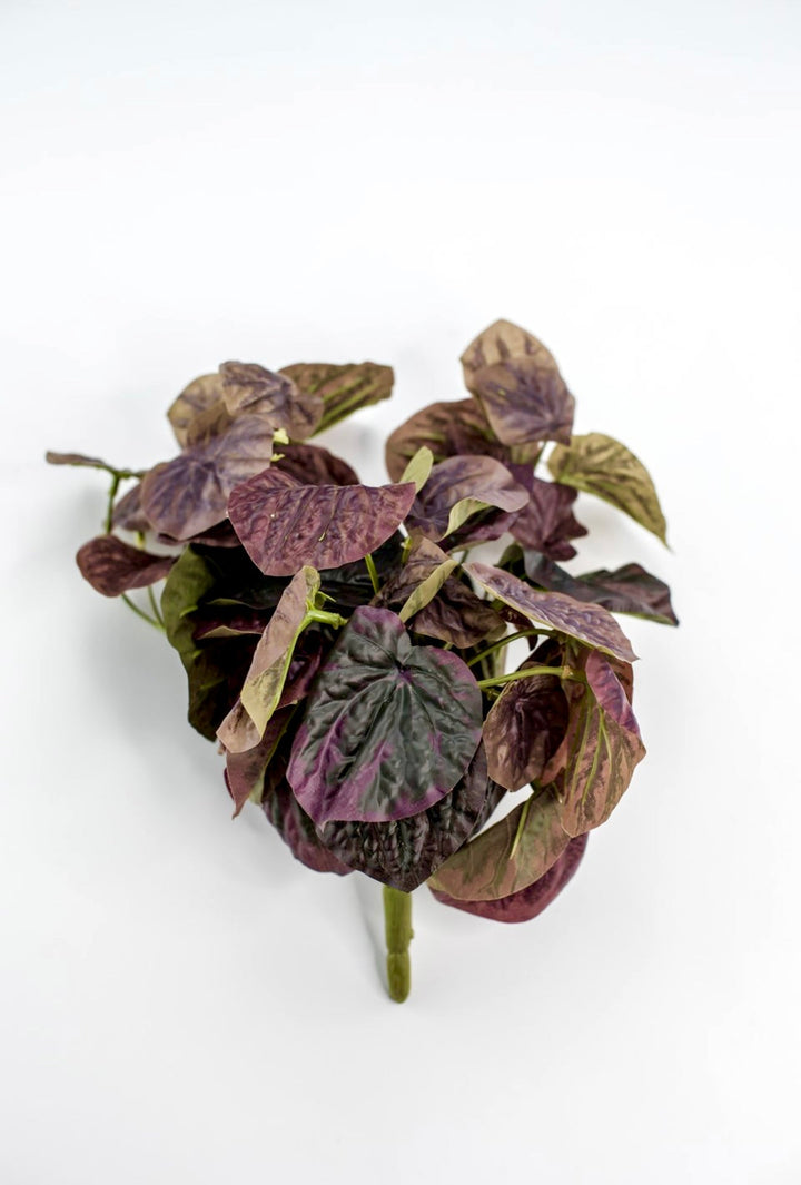 Artificial peperomia caperata bush - natural touch - Greenery MarketgreeneryMTF22886 BURG