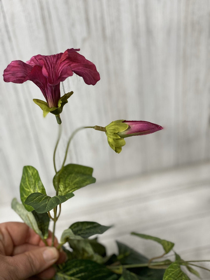 Artificial petunia flowers bush, purple - Greenery Marketartificial flowers25796