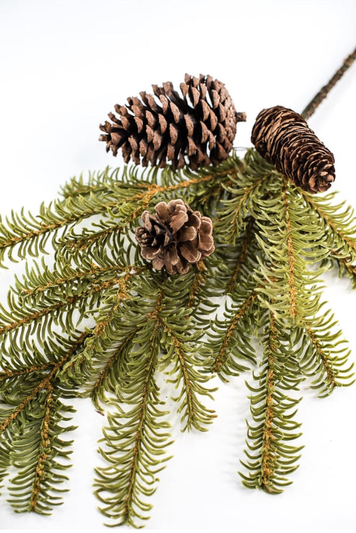 Artificial Pine and cone spray - Greenery MarketWinter and Christmas28002