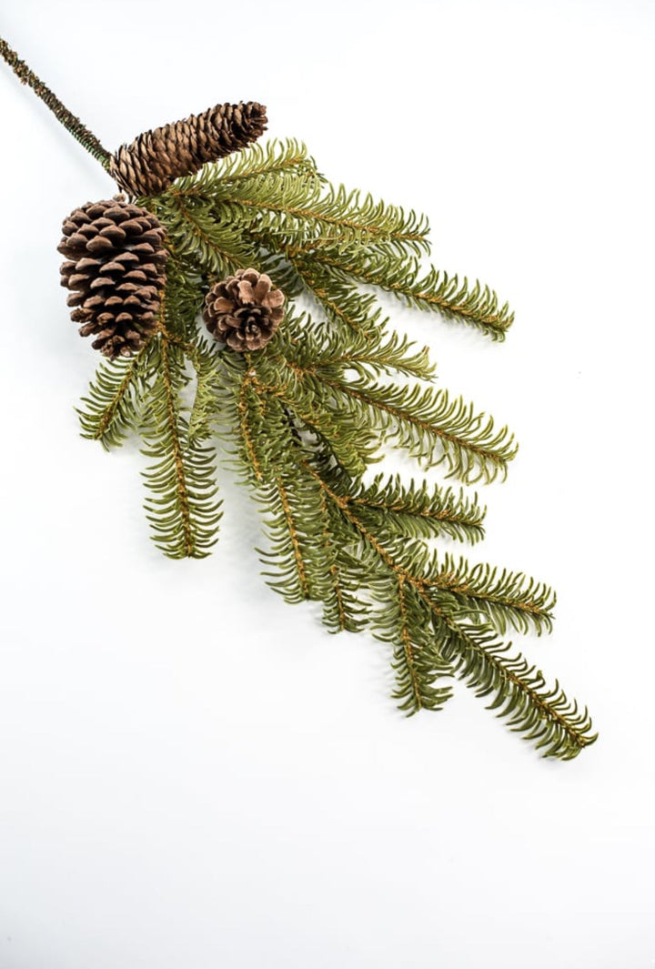 Artificial Pine and cone spray - Greenery MarketWinter and Christmas28002