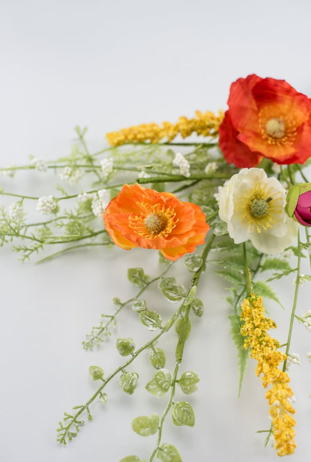 Artificial Poppy pick with greenery - Greenery Marketartificial flowers63090SP16
