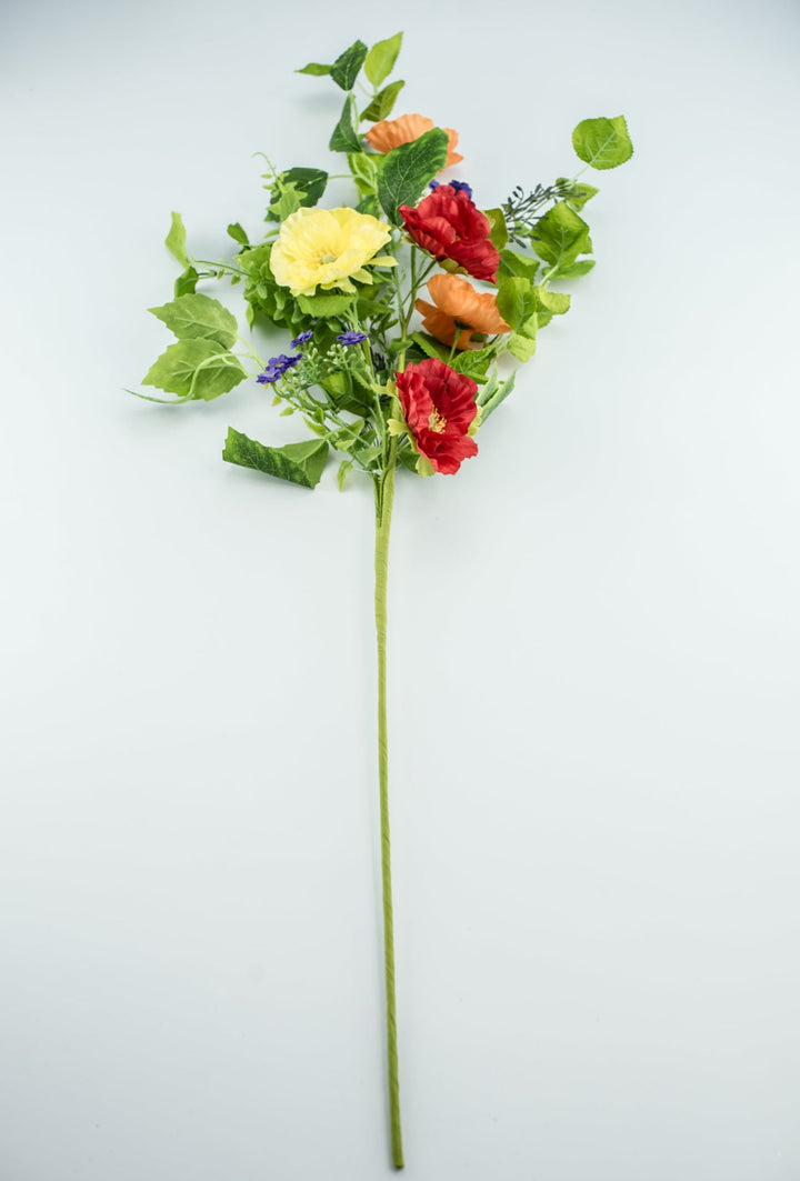 Artificial Poppy spray with greenery - Greenery Marketartificial flowers62778