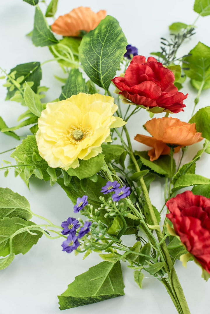 Artificial Poppy spray with greenery - Greenery Marketartificial flowers62778