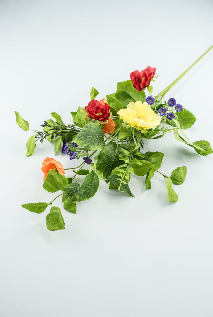 Artificial Poppy spray with greenery - Greenery Marketartificial flowers62778