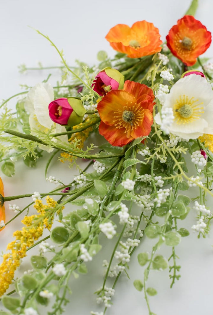 Artificial Poppy spray with greenery - Greenery Marketartificial flowers63090SP26