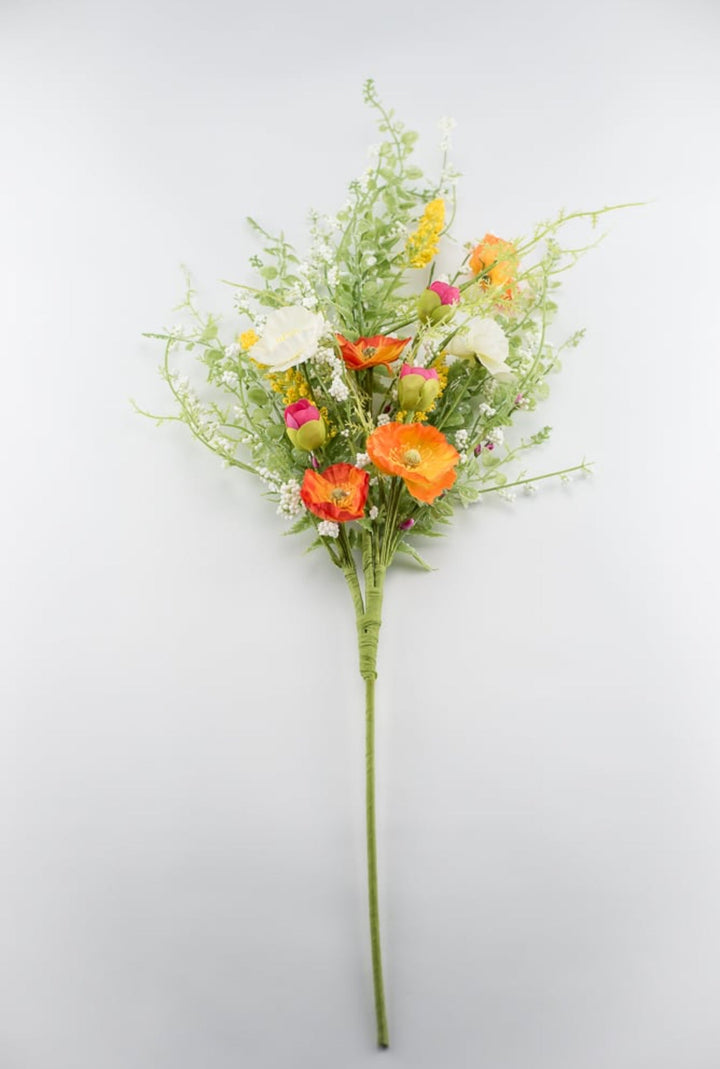 Artificial Poppy spray with greenery - Greenery Marketartificial flowers63090SP26
