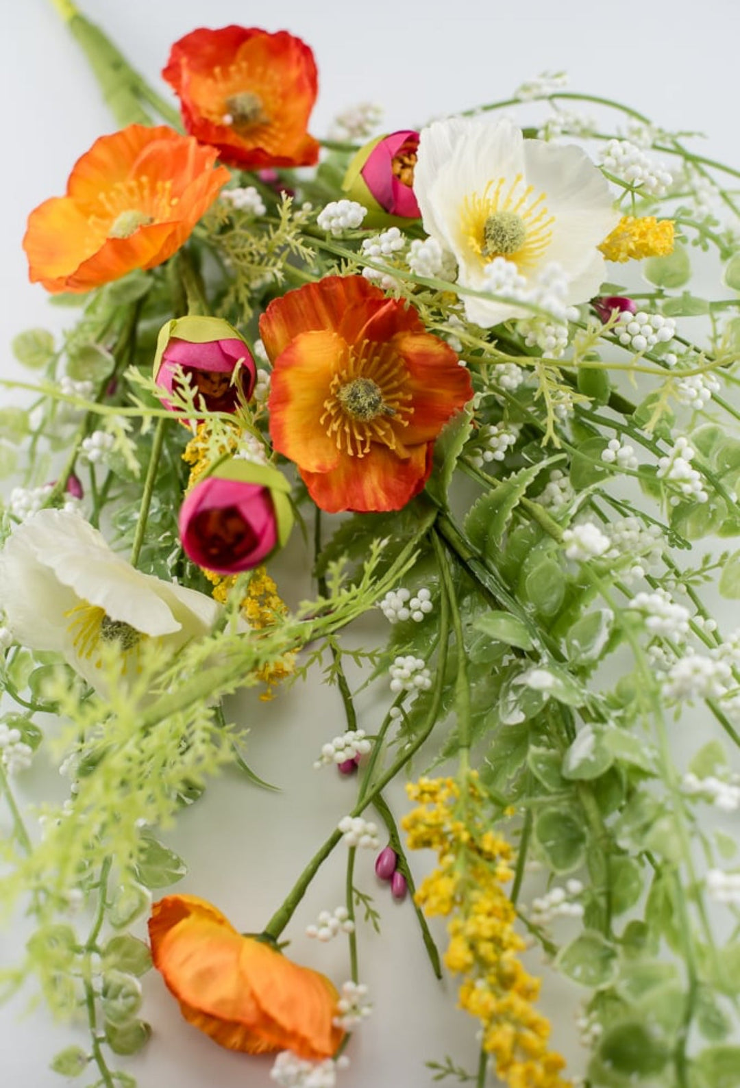 Artificial Poppy spray with greenery - Greenery Marketartificial flowers63090SP26