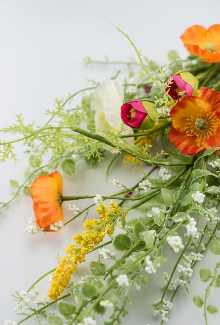 Artificial Poppy spray with greenery - Greenery Marketartificial flowers63090SP26