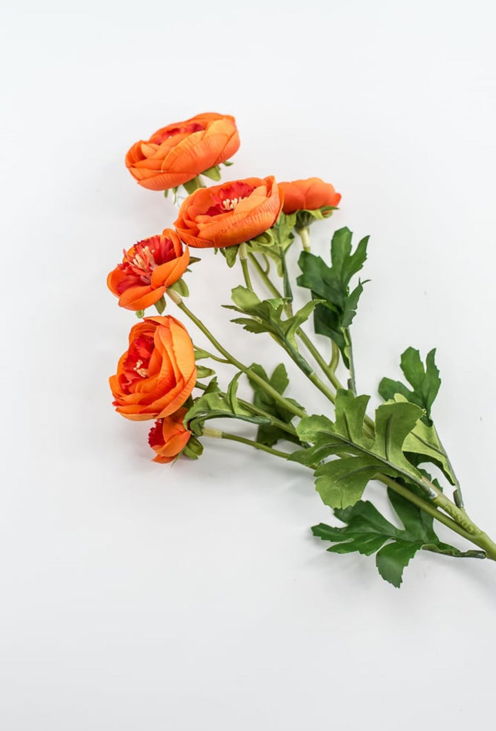 Artificial Ranunculus Spray - orange - Greenery Marketartificial flowers5620 - OG